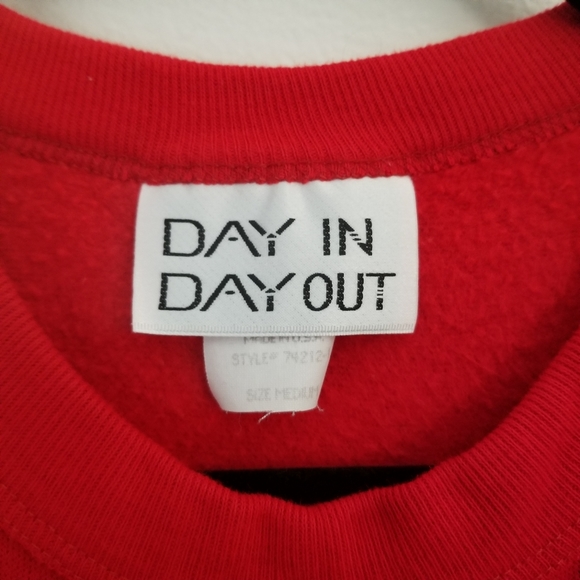 Vintage Christmas Sweater Polar Bear Snow Man Red Medium - Picture 6 of 7